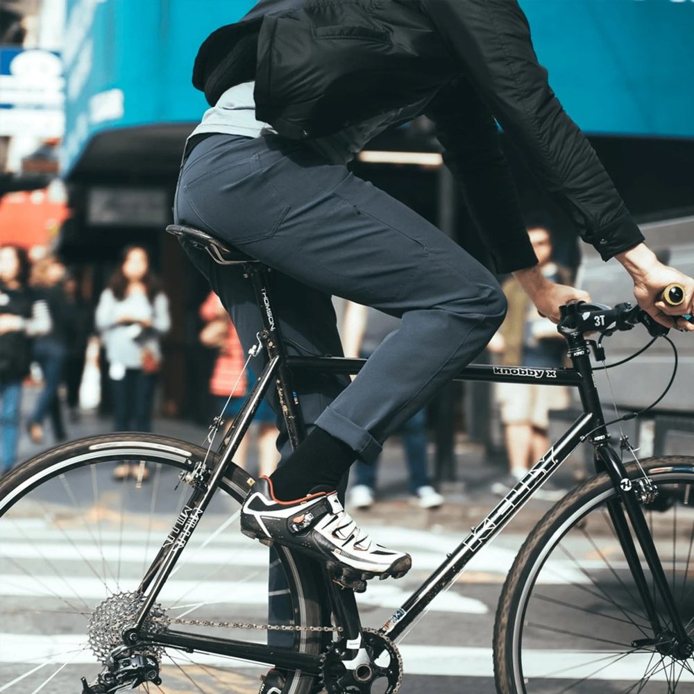 New Mission Workshop Signal woven tapered zip cargo pocket stretch utility pants